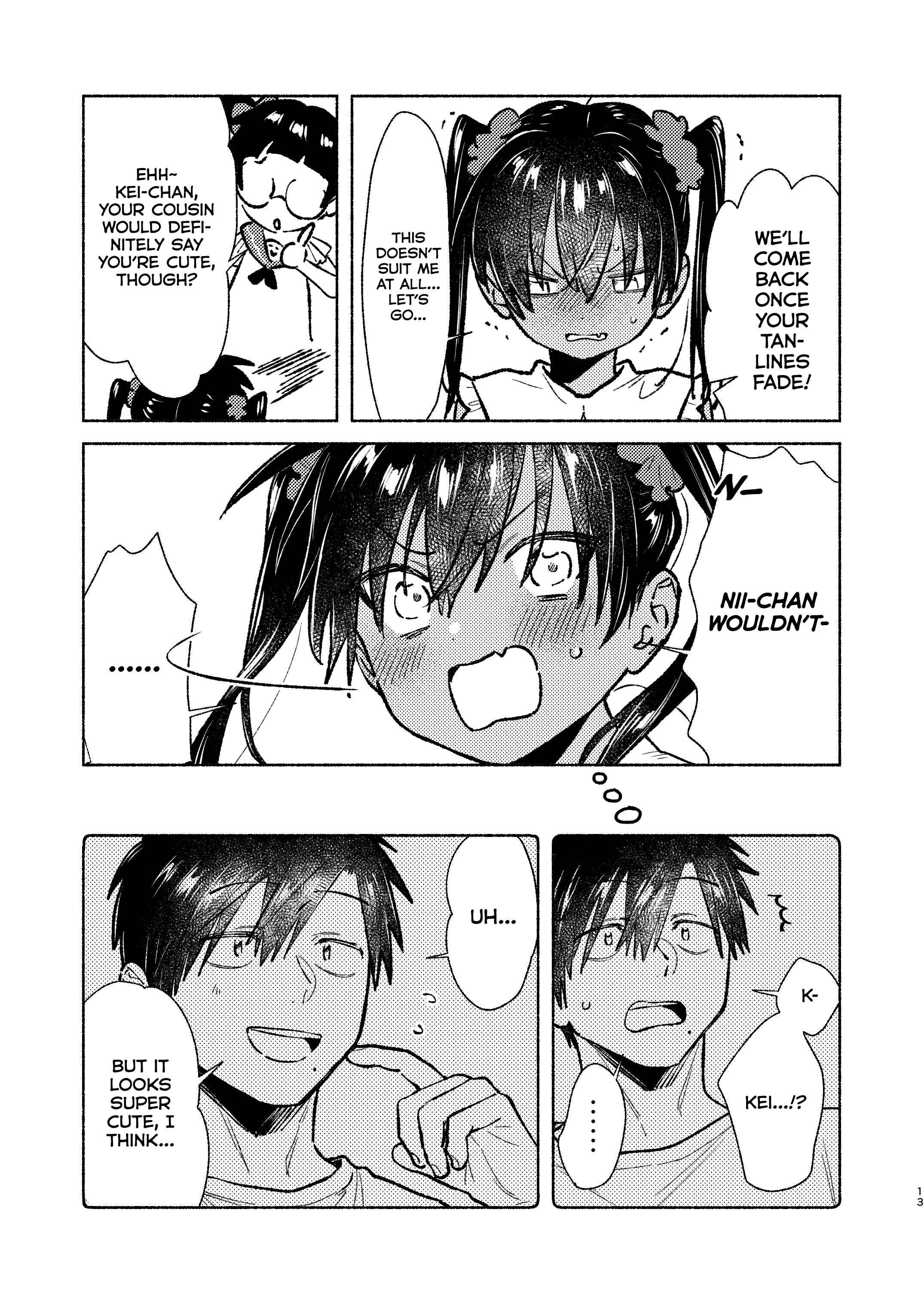 Page 12 Chapter 39.6 Inaka ni Kaeru to Yakeni Natsuita Kasshoku Ponytail Shota ga Iru