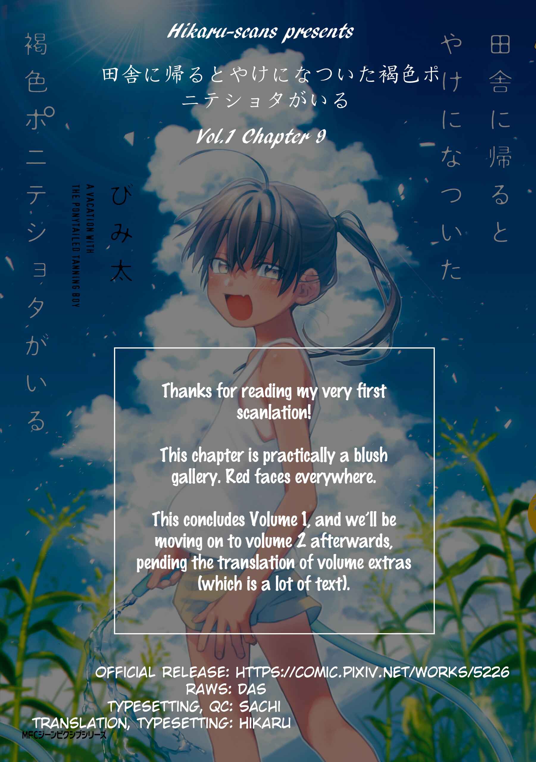Page 12 Chapter 9 Inaka ni Kaeru to Yakeni Natsuita Kasshoku Ponytail Shota ga Iru