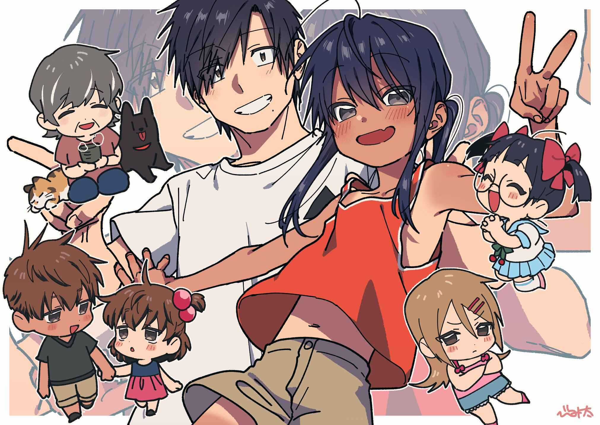 Page 12 Chapter 39.5 Inaka ni Kaeru to Yakeni Natsuita Kasshoku Ponytail Shota ga Iru