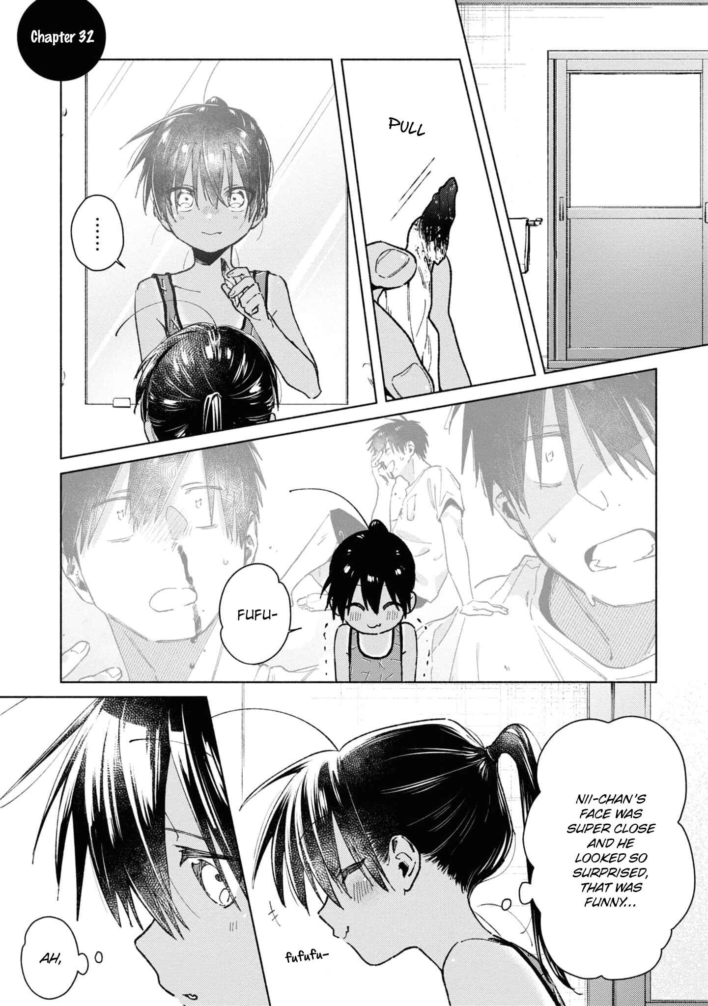 Page 1 Chapter 32 Inaka ni Kaeru to Yakeni Natsuita Kasshoku Ponytail Shota ga Iru