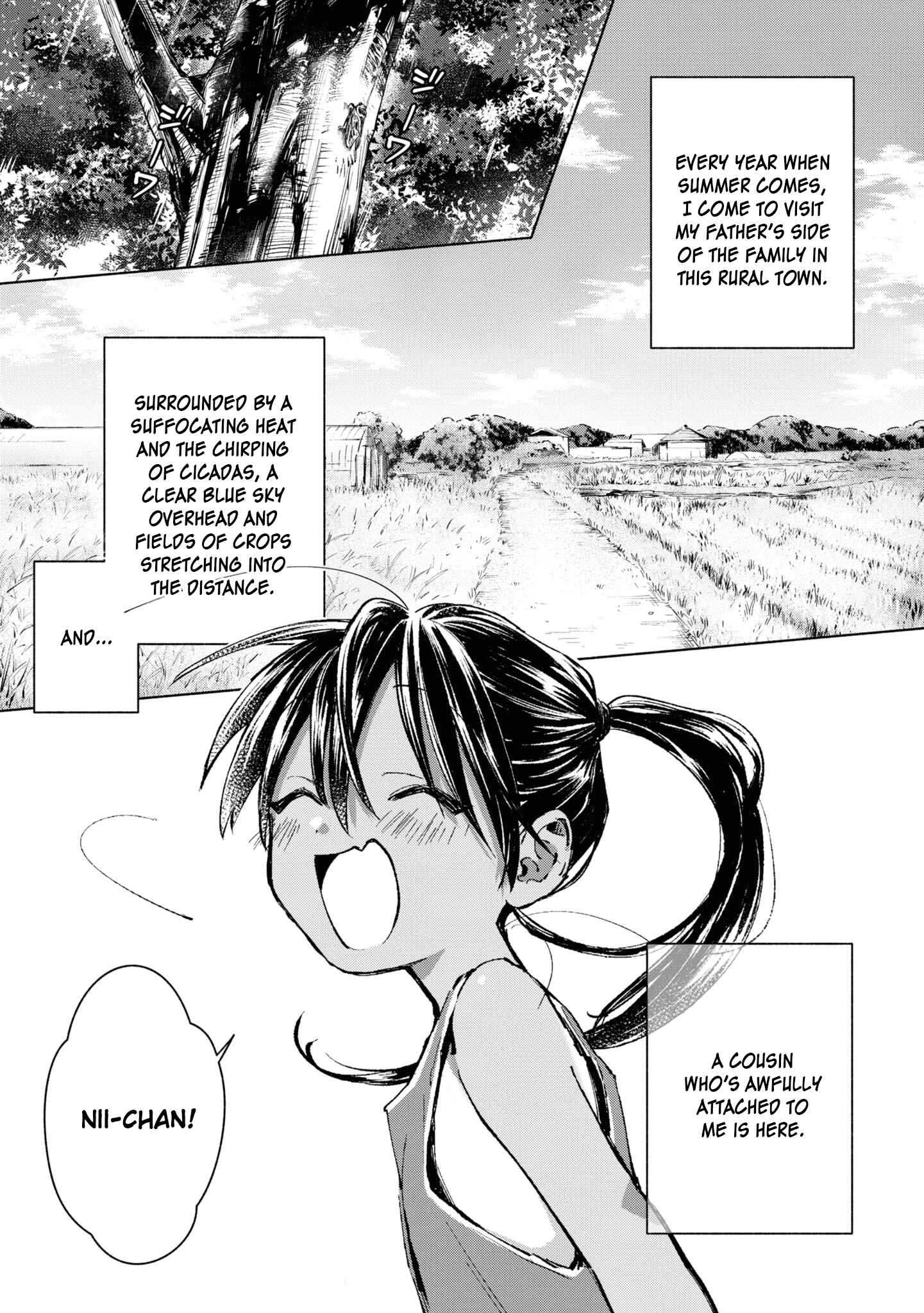 Page 1 Chapter 21 Inaka ni Kaeru to Yakeni Natsuita Kasshoku Ponytail Shota ga Iru