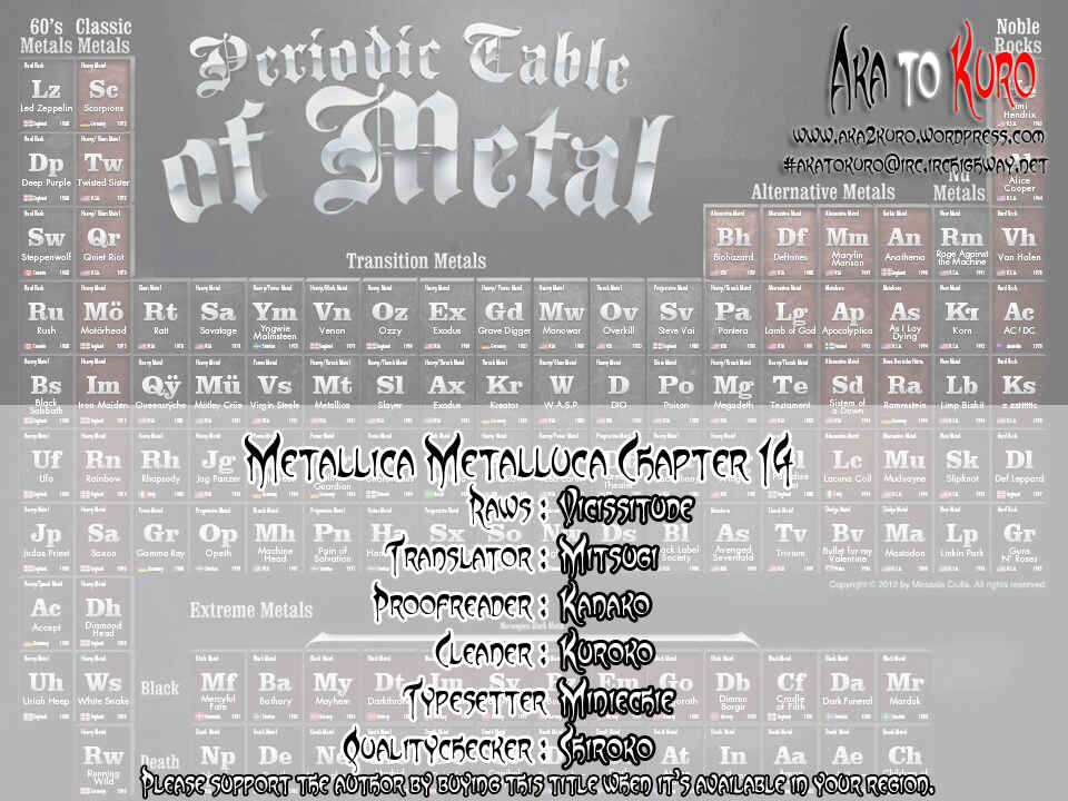 Page 19 Chapter 14 Metalica Metaluca