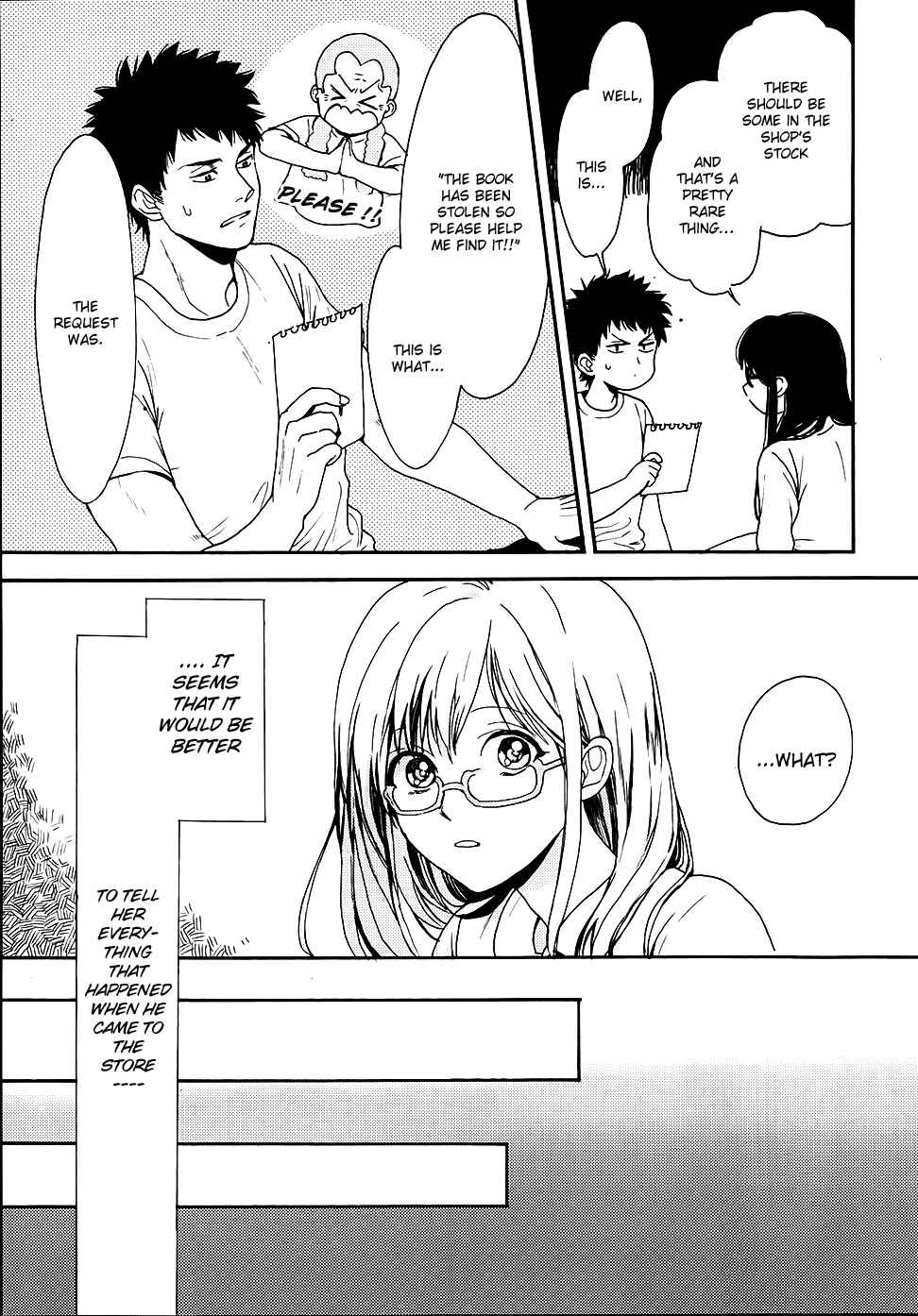 Page 22 Chapter 4 Biblia Koshodou no Jiken Techou