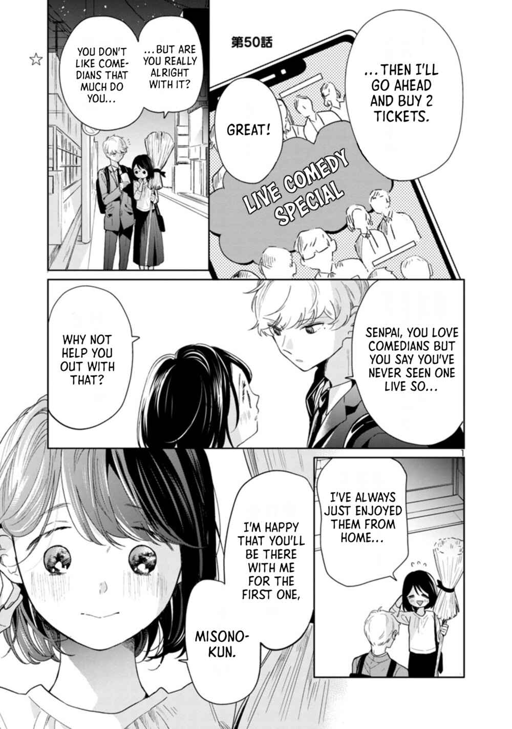 Page 1 Chapter 50 Majo-senpai Nippou