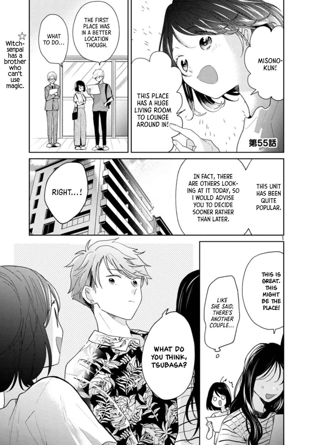 Page 1 Chapter 55 Majo-senpai Nippou