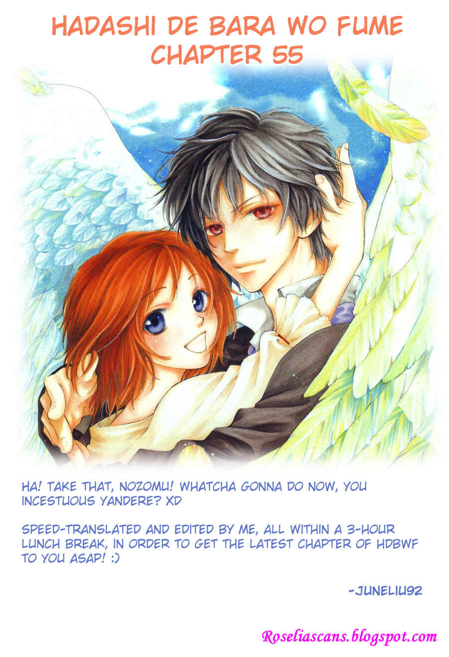 Page 1 Chapter 55 Hadashi De Bara Wo Fume
