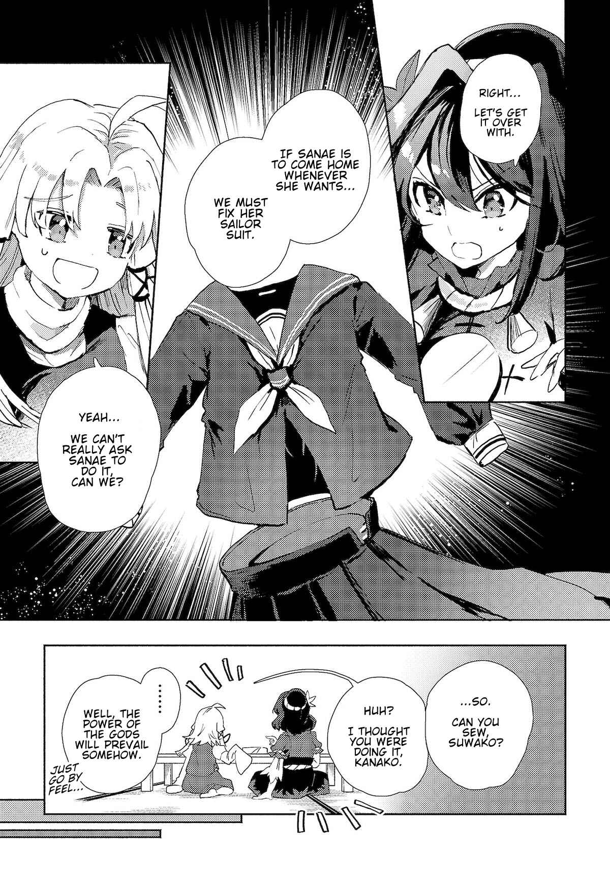 Page 3 Chapter 6.2 Touhou Project Niji Sousaku Series - Sanae-san wa Iedechuu!