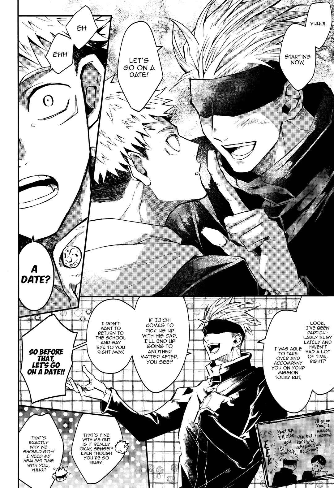 Page 16 Chapter Unknown_b049 Jujutsu Kaisen - Kaette Oide yo, Boku no Tokoro ni (Doujinshi)