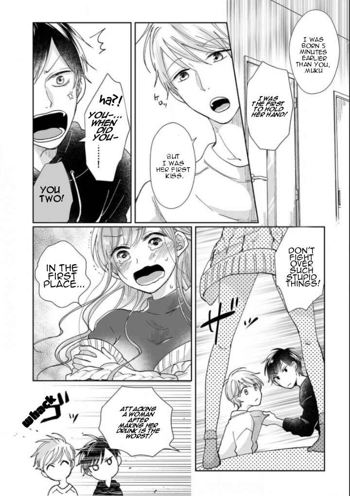 Page 19 Chapter 1 Osananajimi wa Ichi Tamagosei no Shishi Supadari Futago to Torotoro 3 nin Seikatsu