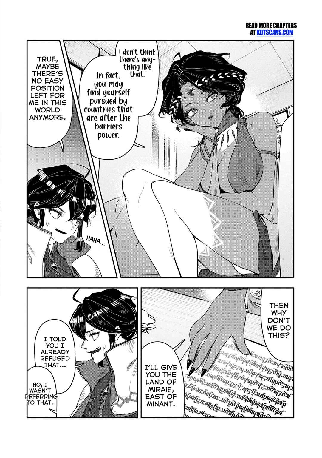 Page 3 Chapter 6 Kuni ni Saikyou no Barrier wo Hattara Heiwa ni Narisugite Tsuihousaremashita ~Ore no Mahou ga Yabasugite, Bijo to Mazoku ni Kakomarerun da ga!?~