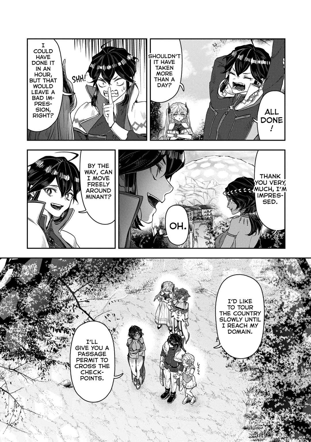 Page 8 Chapter 6 Kuni ni Saikyou no Barrier wo Hattara Heiwa ni Narisugite Tsuihousaremashita ~Ore no Mahou ga Yabasugite, Bijo to Mazoku ni Kakomarerun da ga!?~
