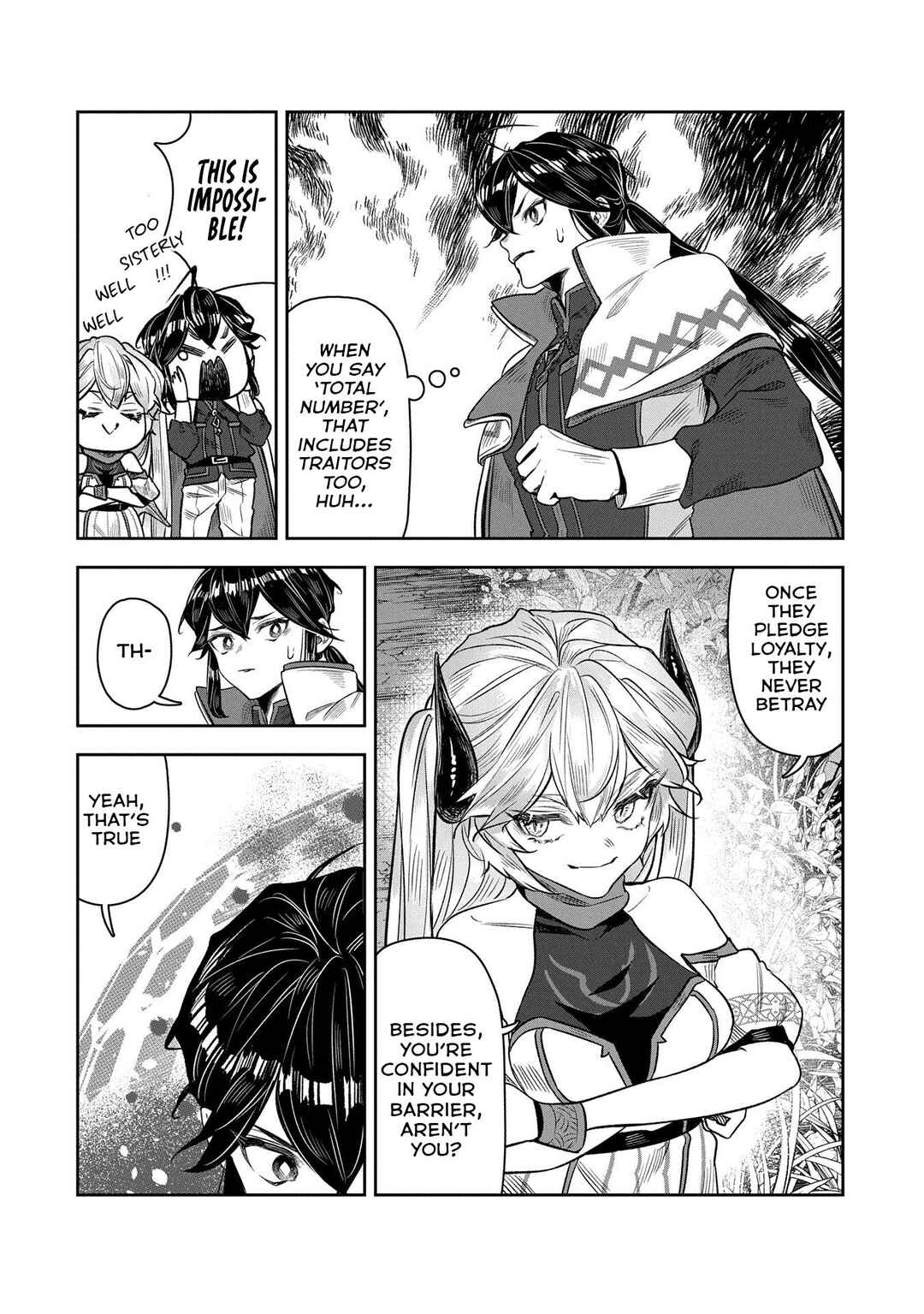 Page 12 Chapter 8 Kuni ni Saikyou no Barrier wo Hattara Heiwa ni Narisugite Tsuihousaremashita ~Ore no Mahou ga Yabasugite, Bijo to Mazoku ni Kakomarerun da ga!?~