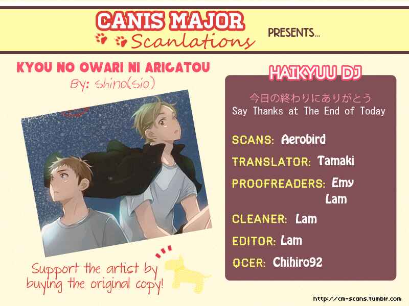 Page 1 Chapter Unknown_c6c1 Haikyuu!! - Kyou no Owari ni Arigatou wo. (Doujinshi)