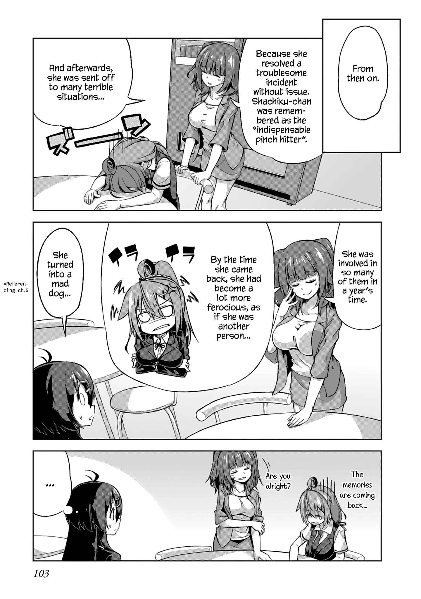 Page 19 Chapter 6.6 Ikinokore! Shachiku-chan