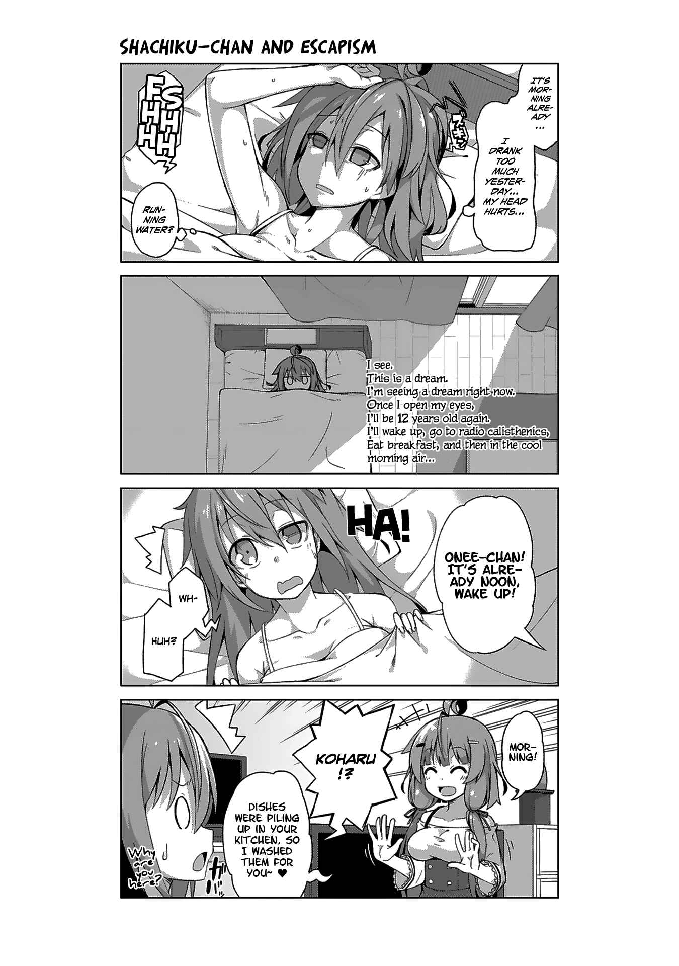 Page 4 Chapter 8 Ikinokore! Shachiku-chan