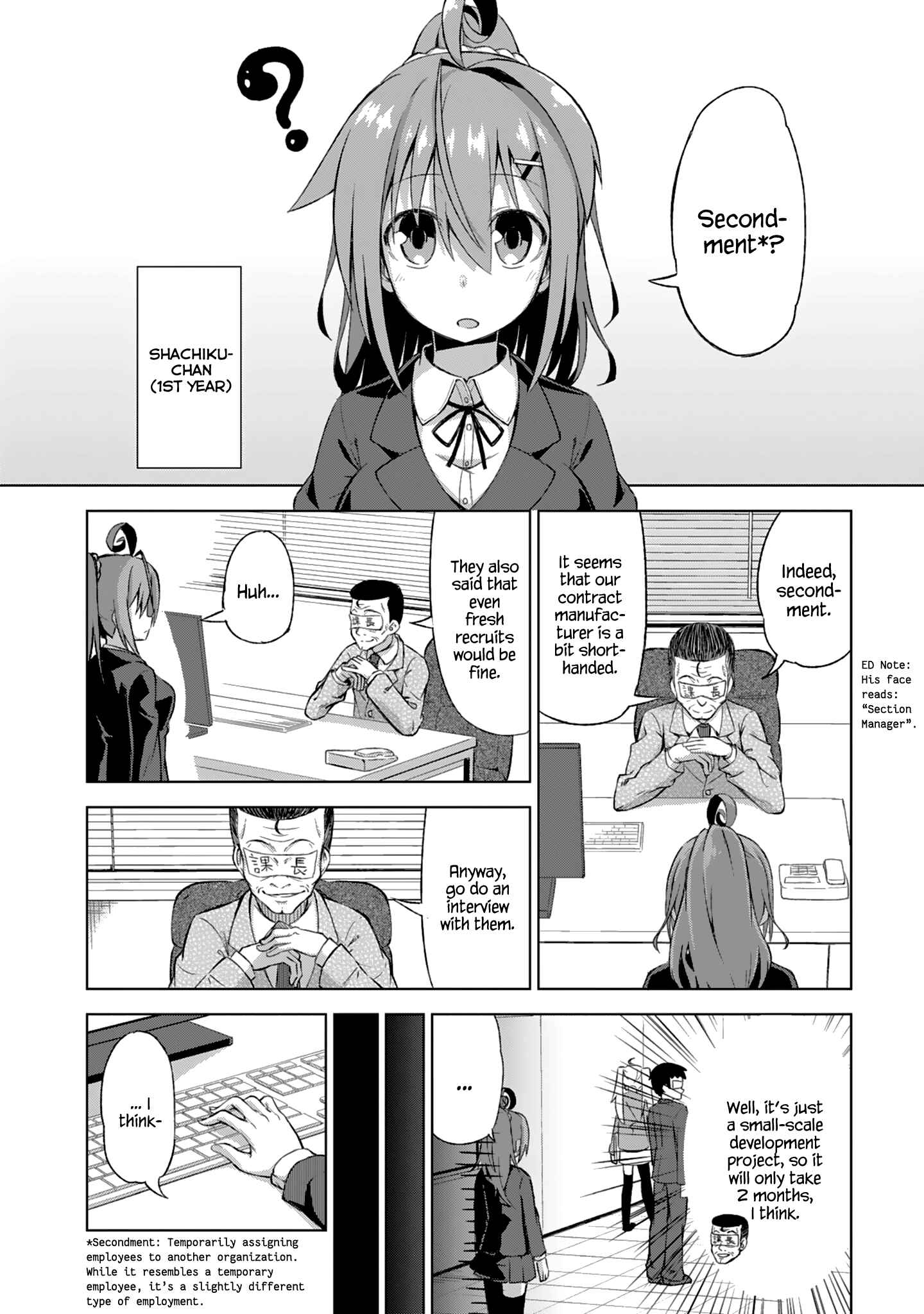 Page 6 Chapter 6.5 Ikinokore! Shachiku-chan