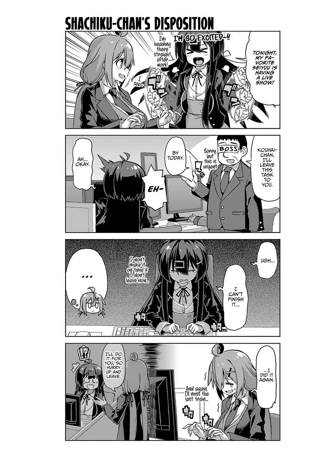 Page 2 Chapter 16 Ikinokore! Shachiku-chan