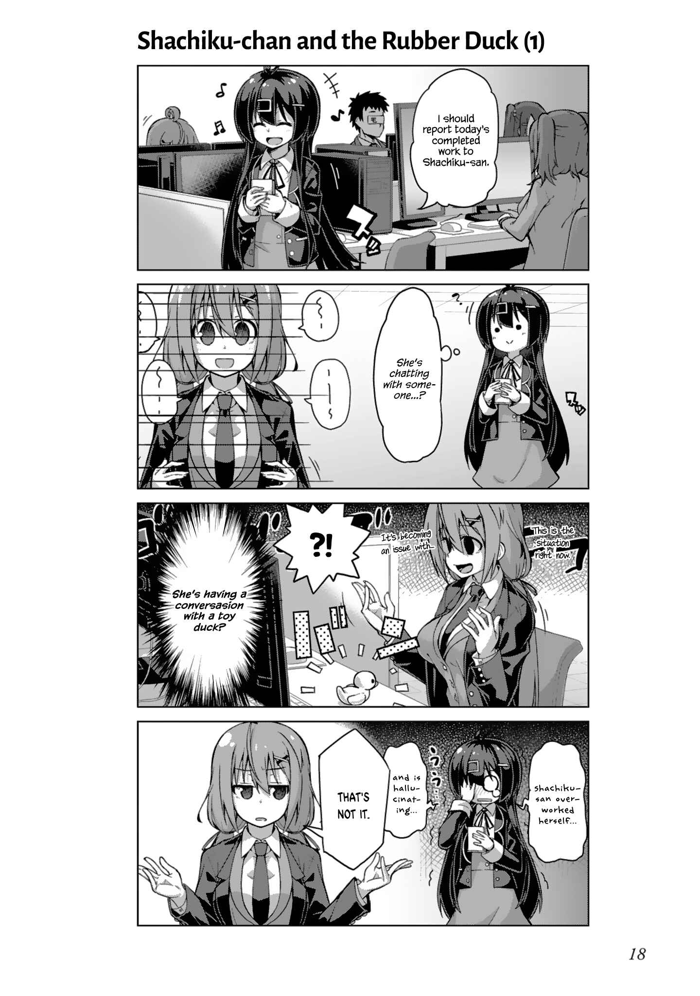 Page 4 Chapter 14 Ikinokore! Shachiku-chan