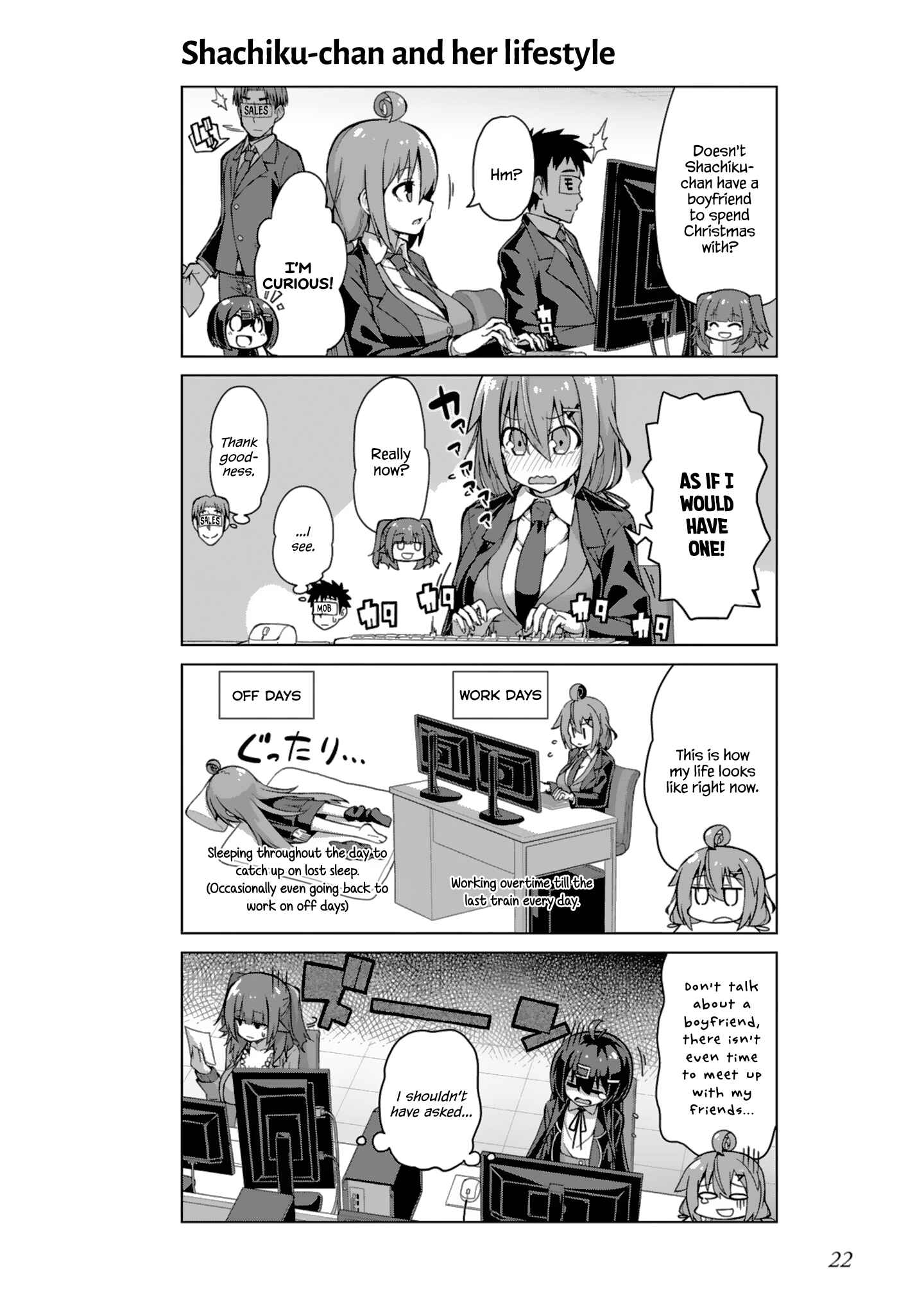 Page 8 Chapter 14 Ikinokore! Shachiku-chan