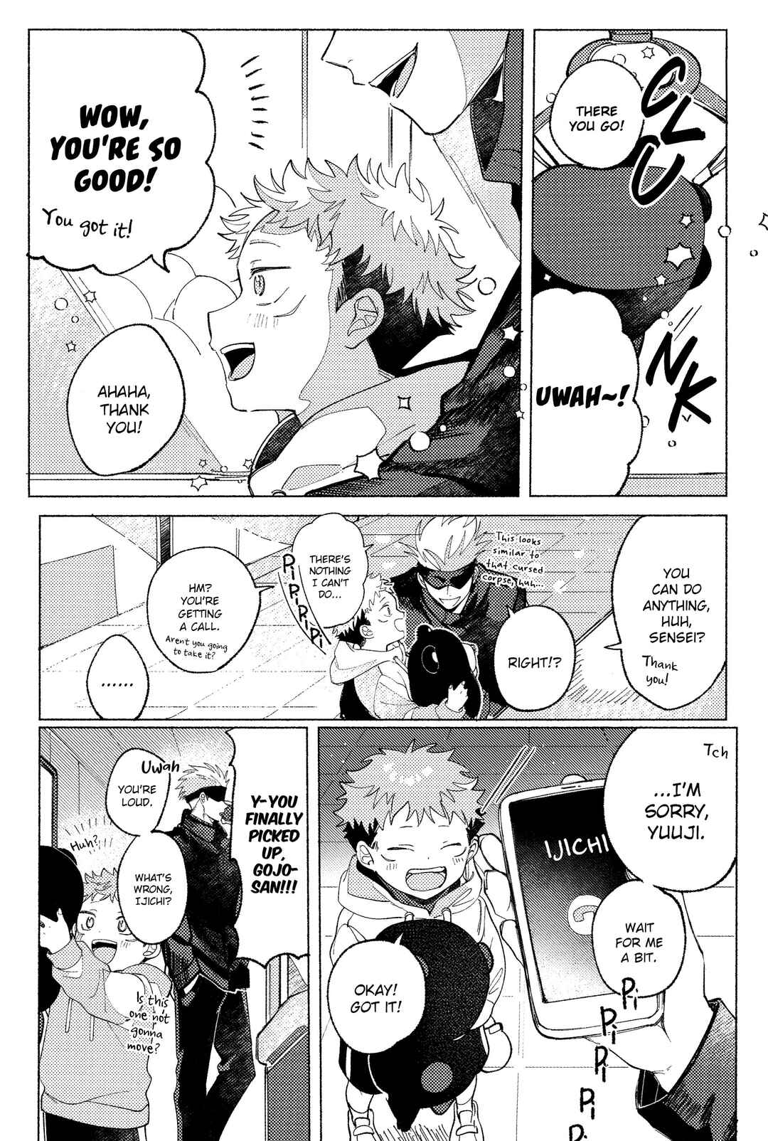 Page 22 Chapter Unknown_dba2 Jujutsu Kaisen - Tsukihi wo Hami Ai wo Shiru (Doujinshi)