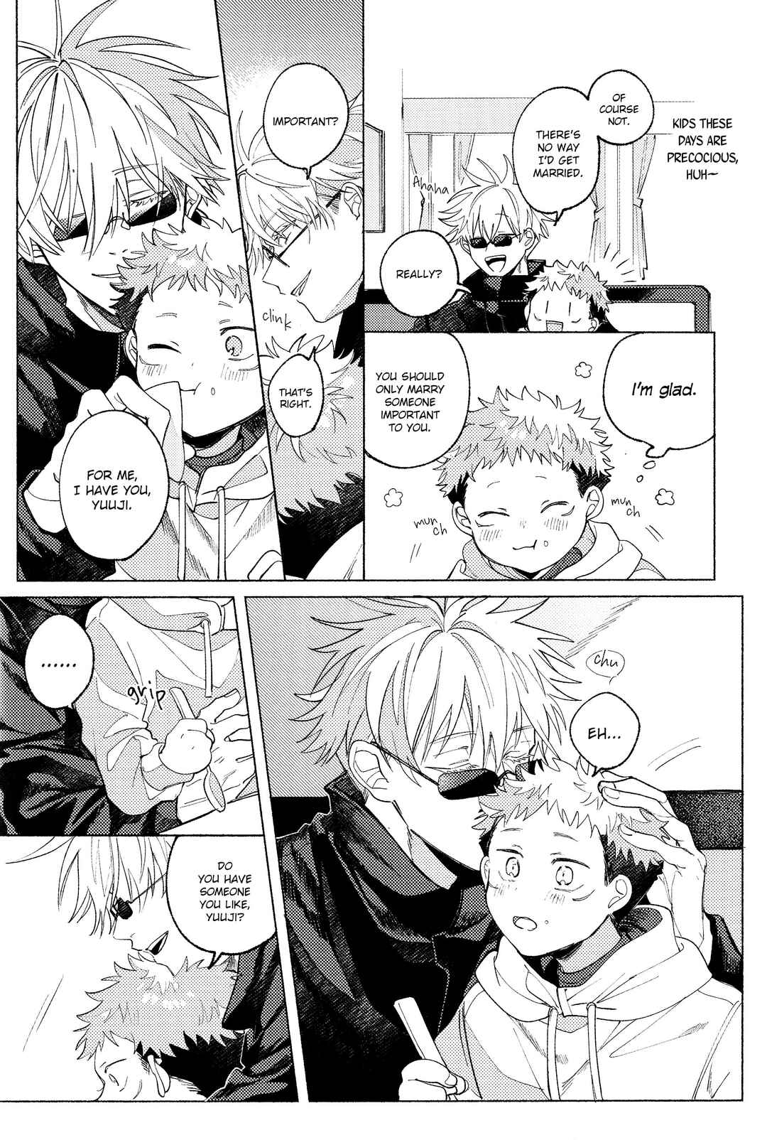 Page 34 Chapter Unknown_dba2 Jujutsu Kaisen - Tsukihi wo Hami Ai wo Shiru (Doujinshi)