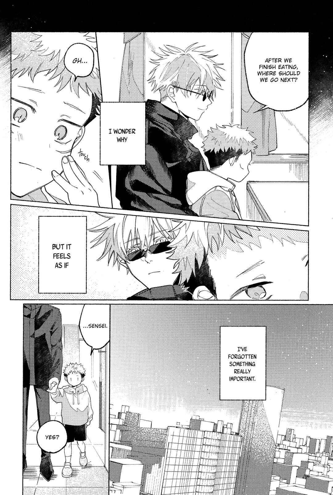 Page 38 Chapter Unknown_dba2 Jujutsu Kaisen - Tsukihi wo Hami Ai wo Shiru (Doujinshi)