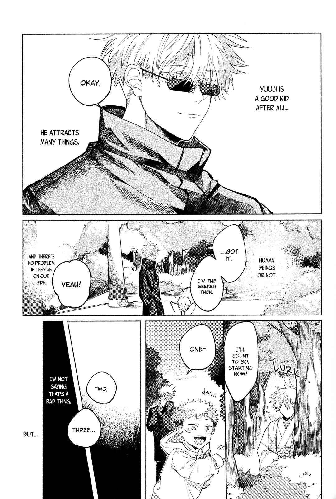 Page 43 Chapter Unknown_dba2 Jujutsu Kaisen - Tsukihi wo Hami Ai wo Shiru (Doujinshi)
