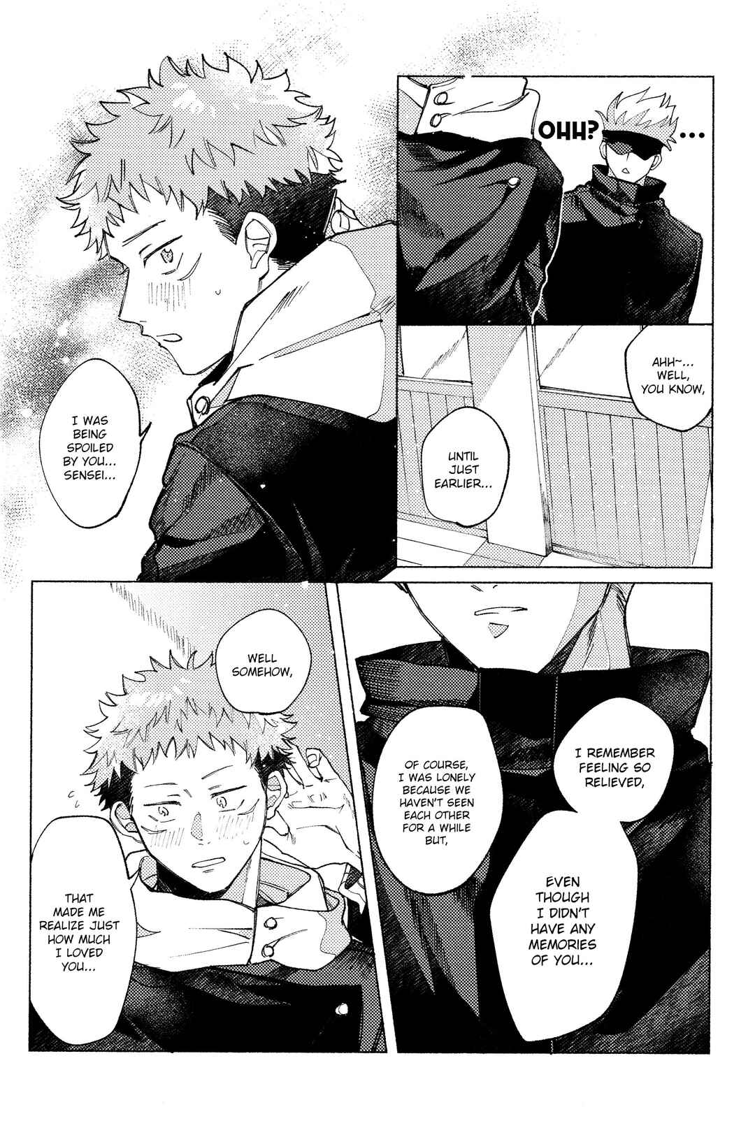 Page 56 Chapter Unknown_dba2 Jujutsu Kaisen - Tsukihi wo Hami Ai wo Shiru (Doujinshi)