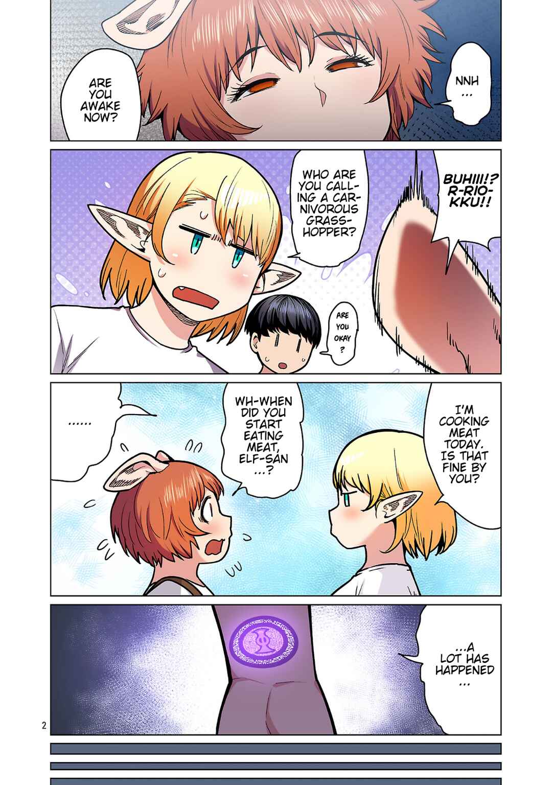 Page 3 Chapter 25 Shin Elf-san wa Yaserarenai. (Official Colored)