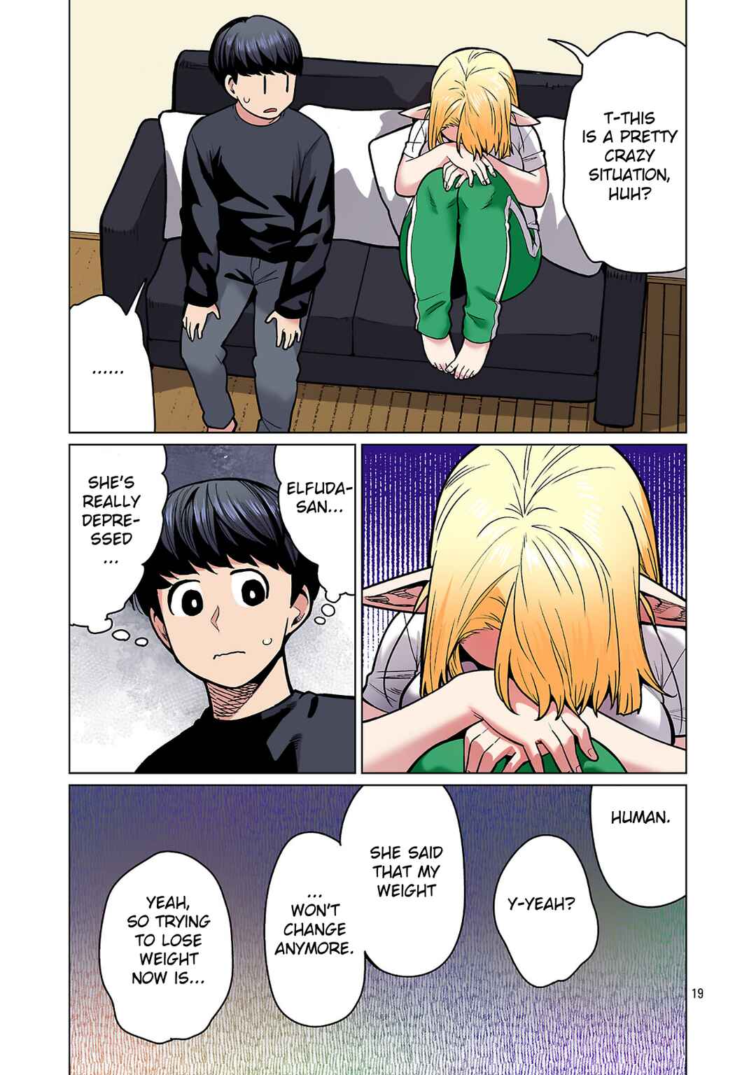 Page 19 Chapter 23 Shin Elf-san wa Yaserarenai. (Official Colored)