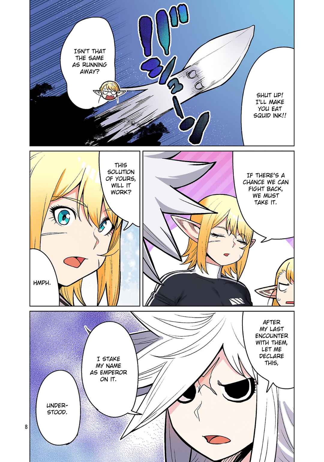 Page 8 Chapter 22 Shin Elf-san wa Yaserarenai. (Official Colored)