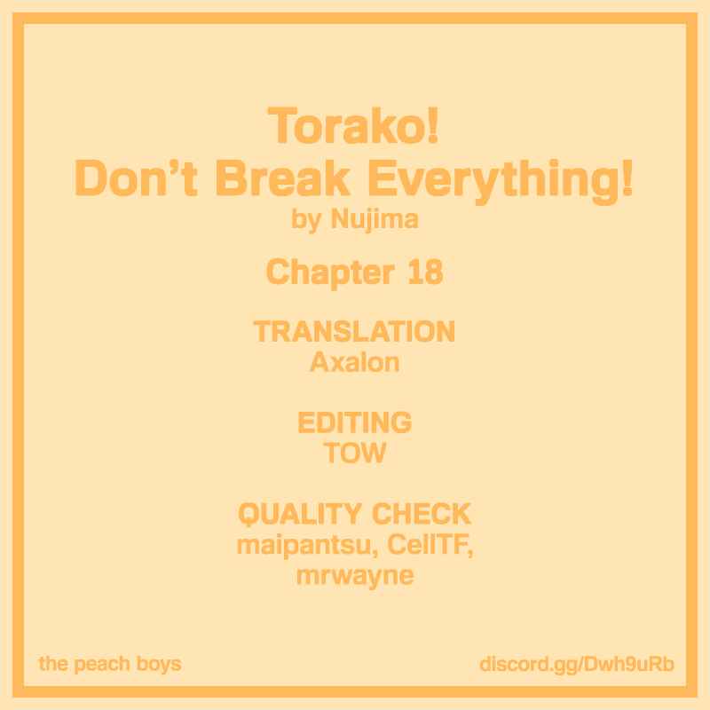 Page 14 Chapter 18 Torako, Anmari Kowashicha Dame da yo