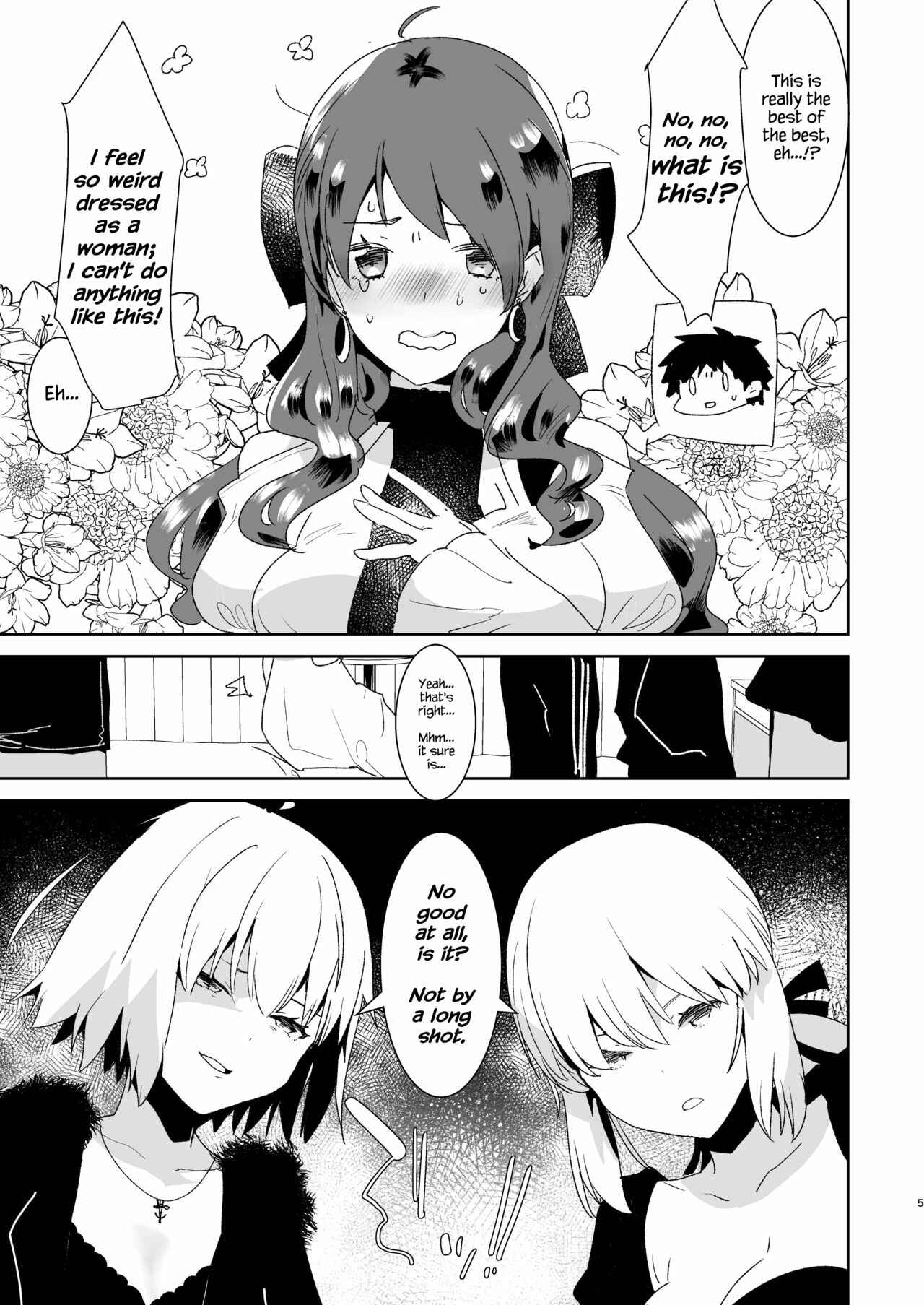 Page 5 Chapter Unknown_4c86 Fate/Grand Order - Crossdressing and Getting Fucked by Futanari Alters to Learn the Pleasure of Being a Woman (Doujinshi)