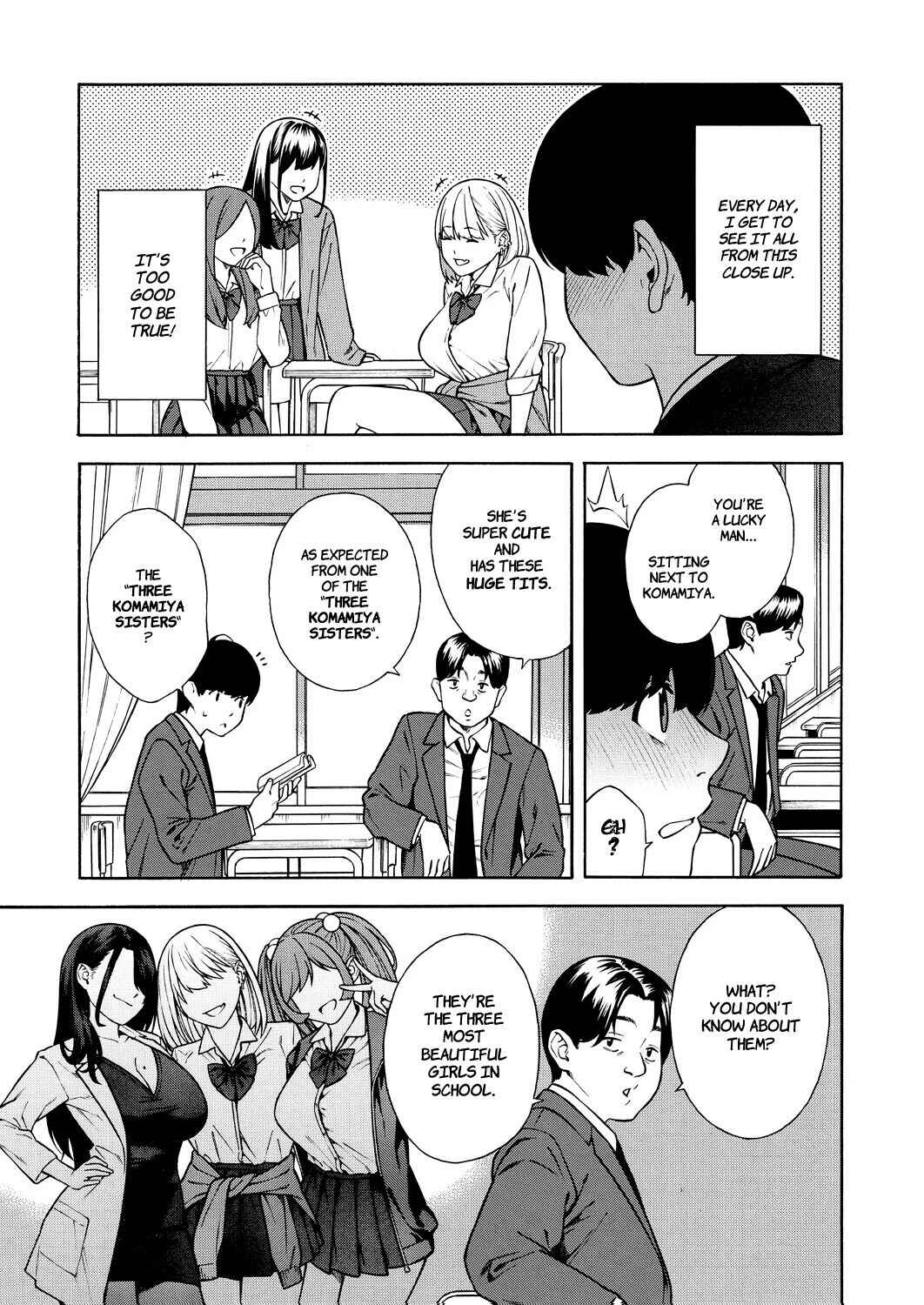 Page 5 Chapter 1 Bitch Gal Sanshimai Harem Sakusei