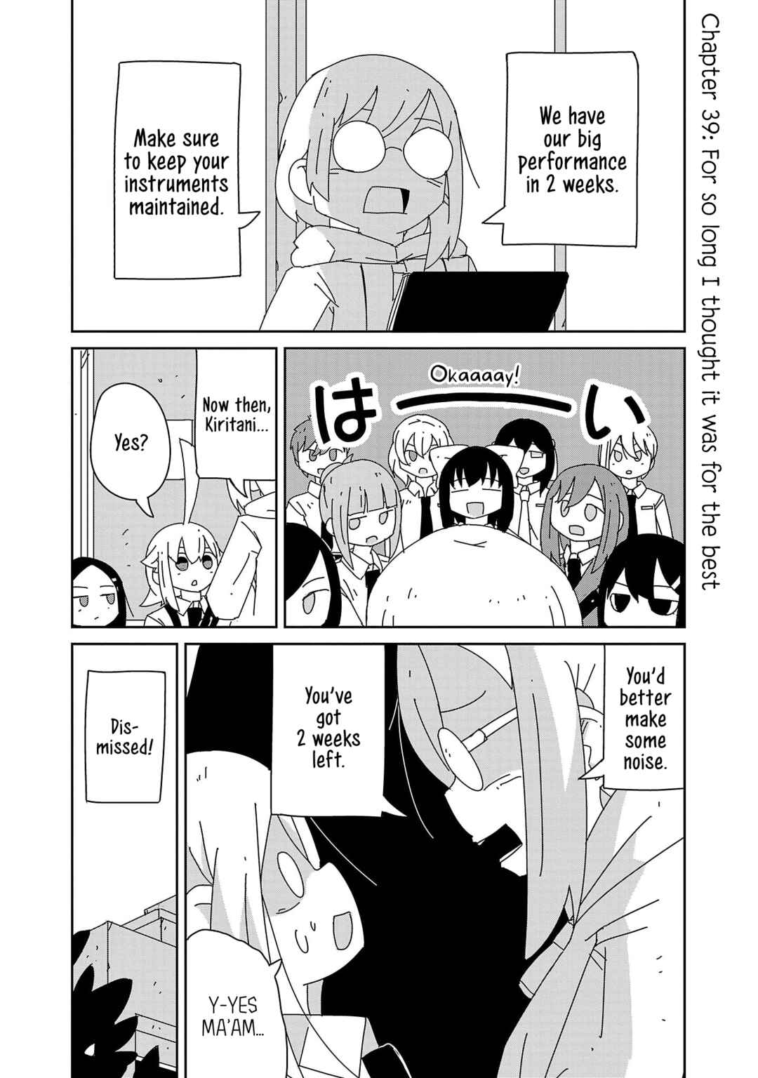 Page 1 Chapter 39 Hagino-san Wants to Quit the Wind Ensemble