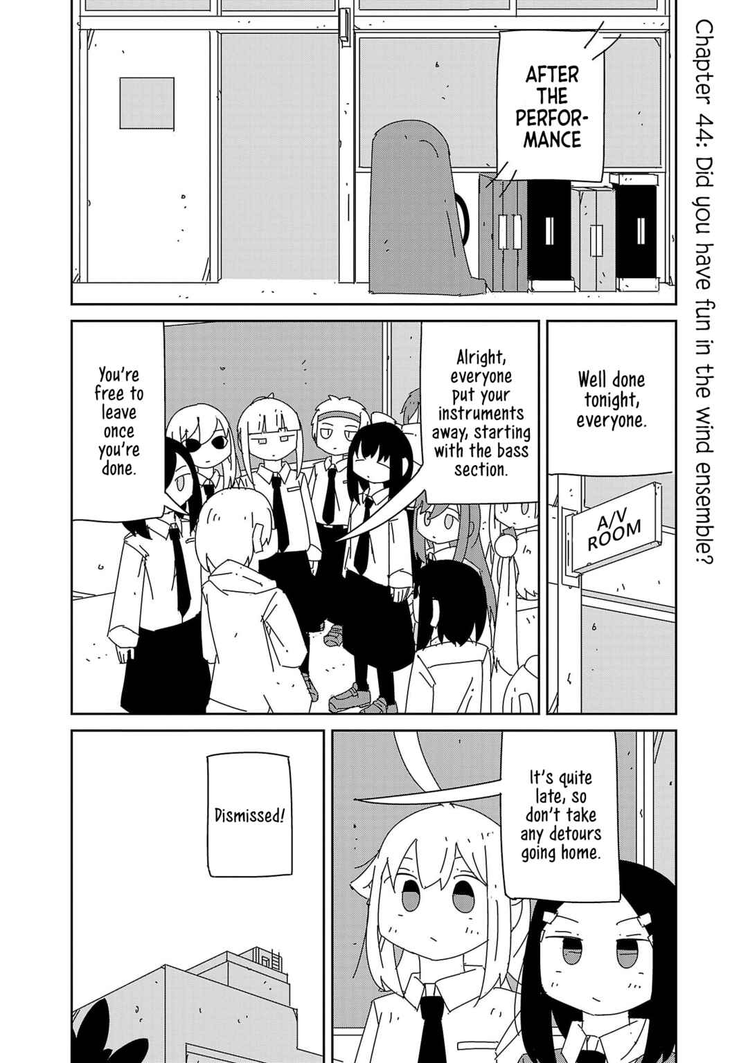 Page 1 Chapter 44 Hagino-san Wants to Quit the Wind Ensemble