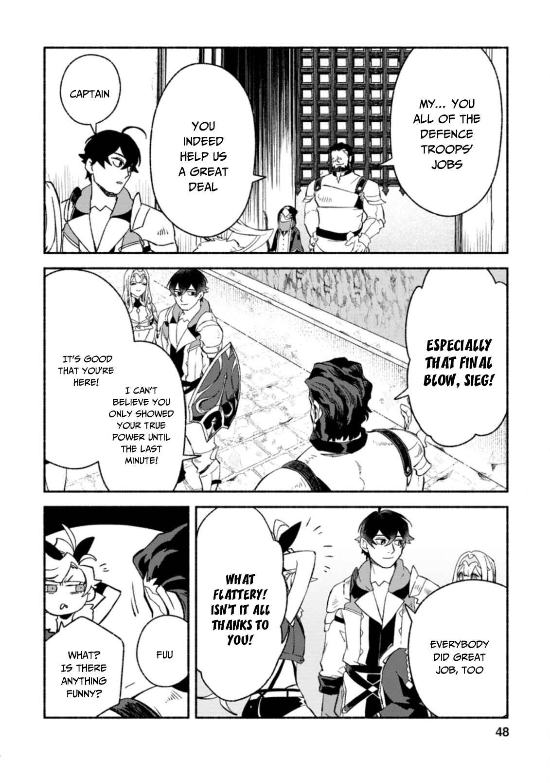 Page 7 Chapter 7.2 Sono Monban, Saikyou Nitsuki ~Tsuihou Sareta Bougyo Ryoku 9999 no Senshi, Outo no Monban Toshite Musou Suru~
