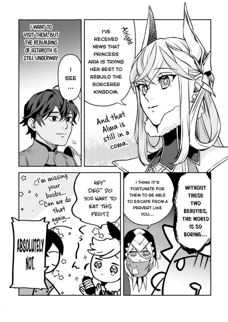 Page 2 Chapter 34.2 Sono Monban, Saikyou Nitsuki ~Tsuihou Sareta Bougyo Ryoku 9999 no Senshi, Outo no Monban Toshite Musou Suru~