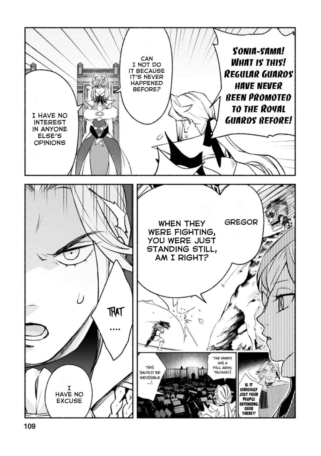 Page 8 Chapter 14.2 Sono Monban, Saikyou Nitsuki ~Tsuihou Sareta Bougyo Ryoku 9999 no Senshi, Outo no Monban Toshite Musou Suru~