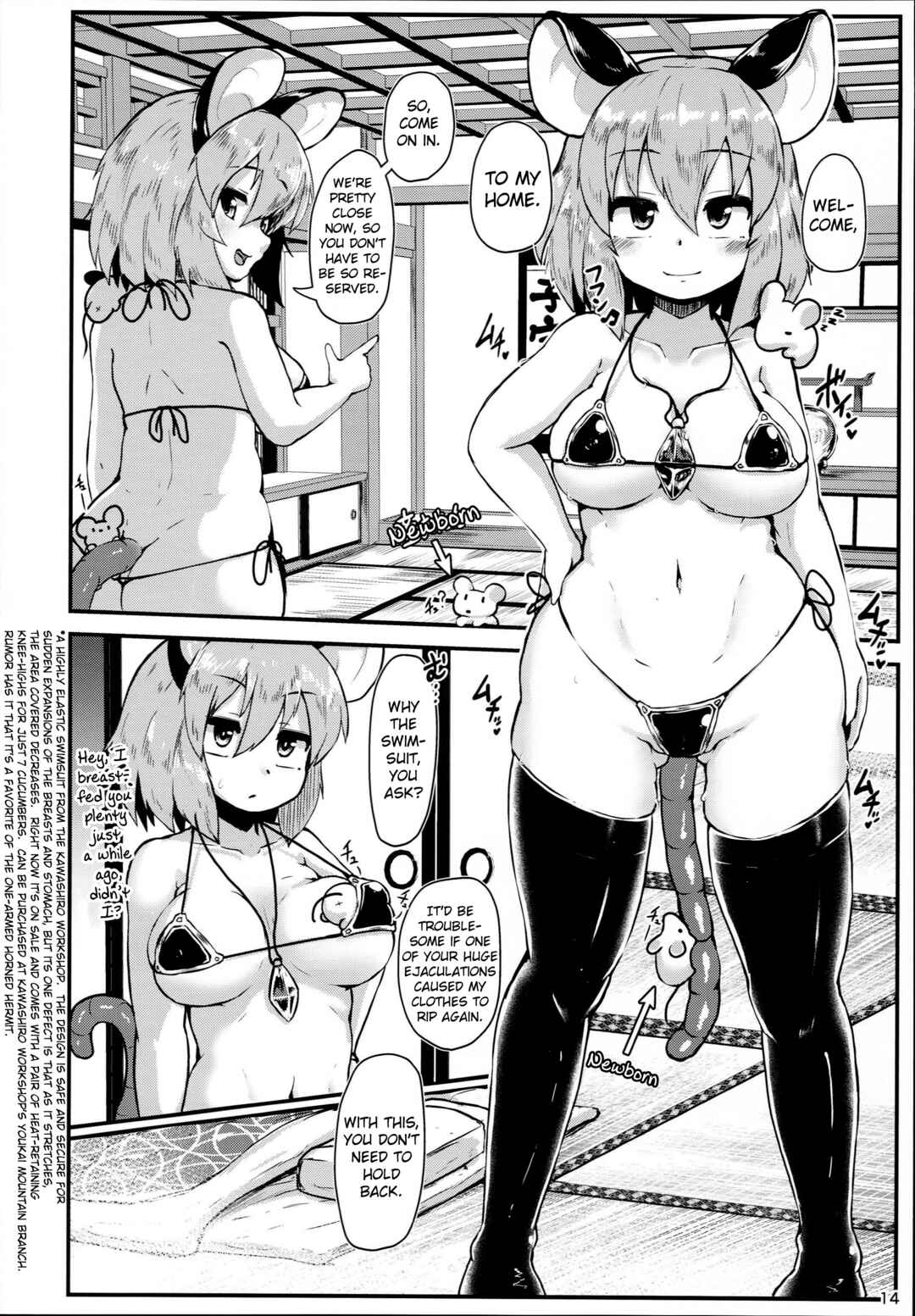 Page 14 Chapter Unknown_7260 Touhou - Otonari no Nazrin wa Hanshokuki (Doujinshi)