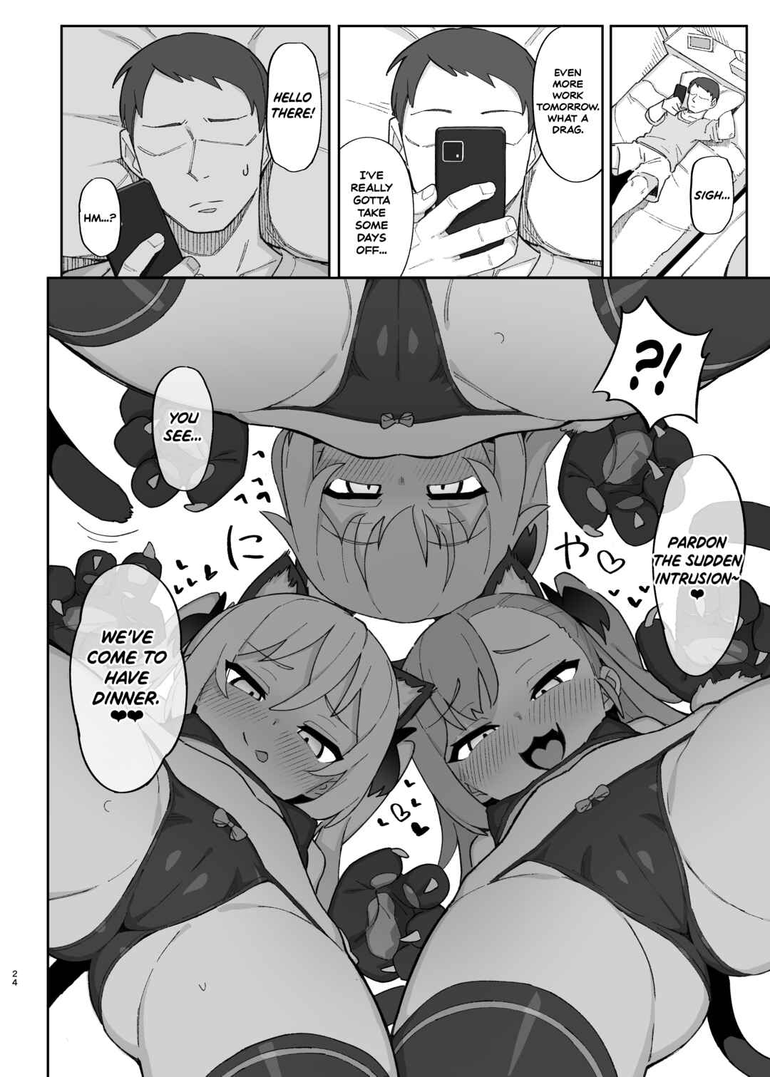 Page 24 Chapter Unknown_2e82 Mesugaki Succubus-tachi ni Shiboritorareru Hon
