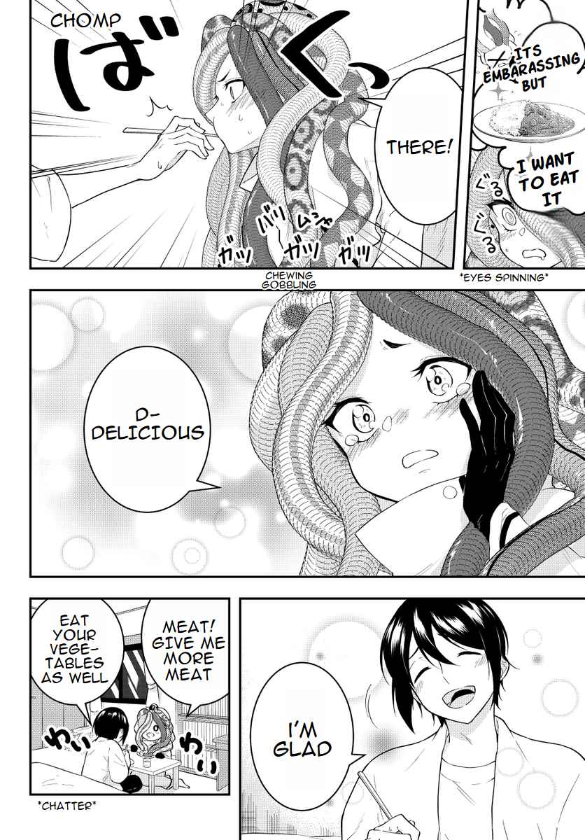 Page 4 Chapter 5 The Story of Medusa Falling From The Ceiling.