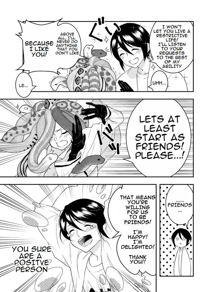 Page 1 Chapter 3 The Story of Medusa Falling From The Ceiling.