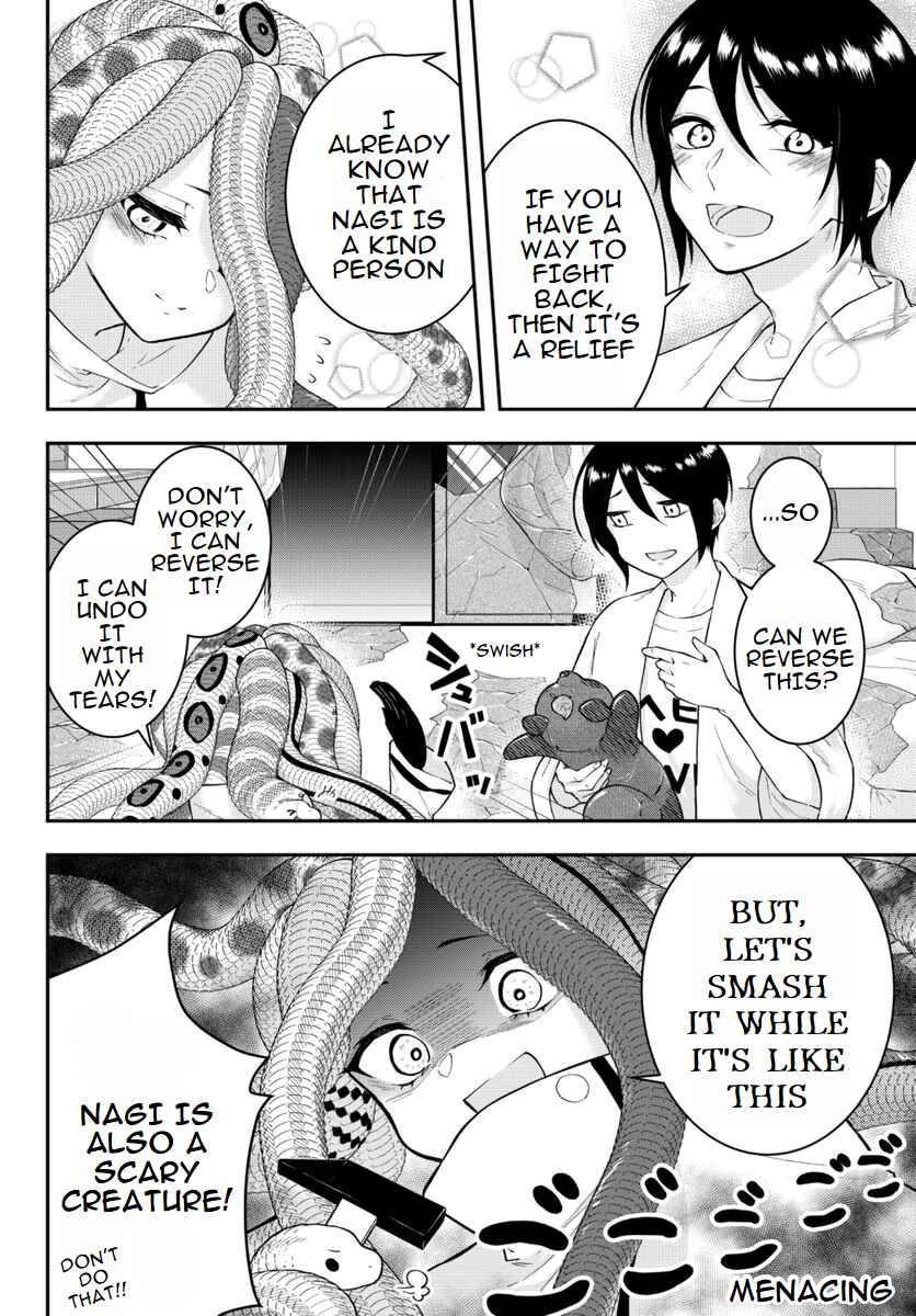 Page 4 Chapter 6 The Story of Medusa Falling From The Ceiling.