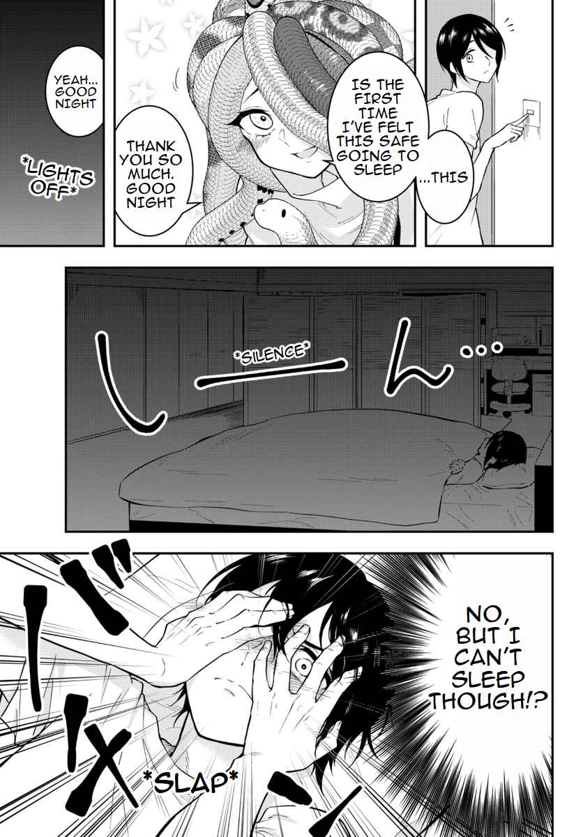Page 3 Chapter 7 The Story of Medusa Falling From The Ceiling.