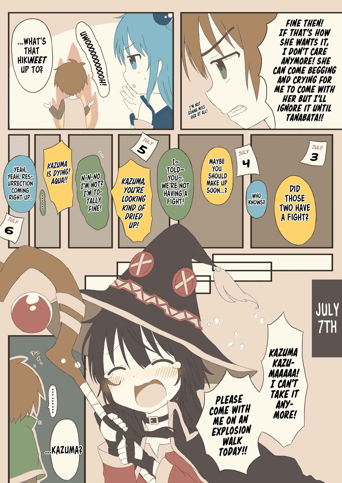 Page 3 Chapter Unknown_0140 Kono Subarashii Sekai ni Shukufuku wo! - KazuMegus Tanabata