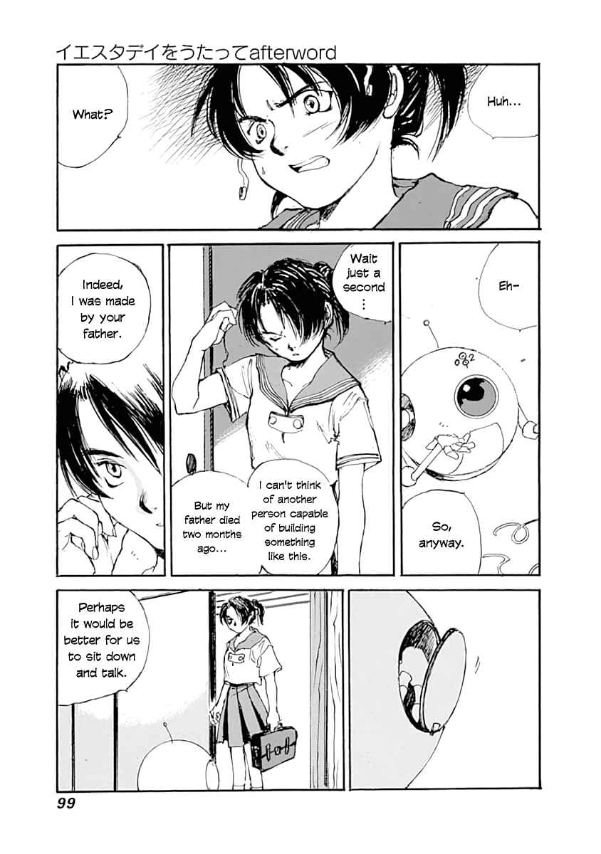 Page 15 Chapter 3 Yesterday wo Utatte afterword