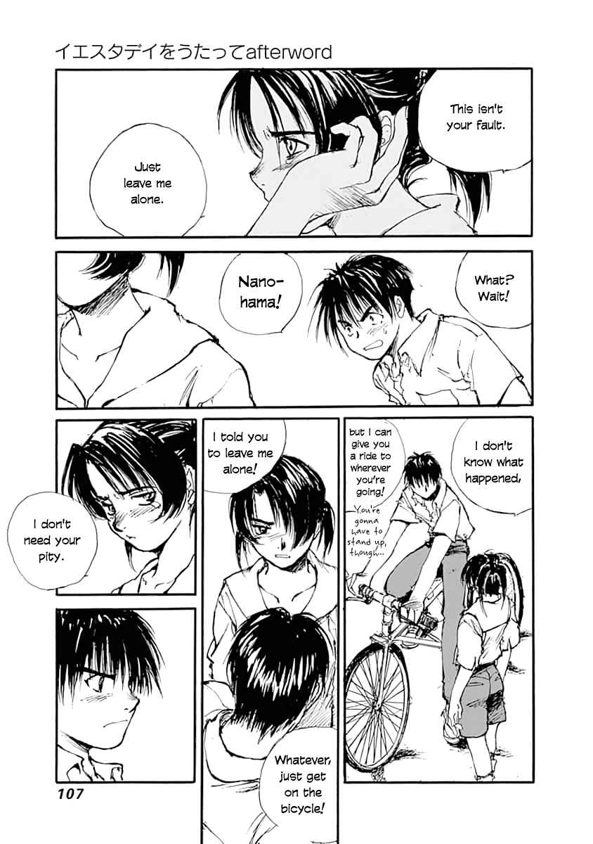 Page 23 Chapter 3 Yesterday wo Utatte afterword