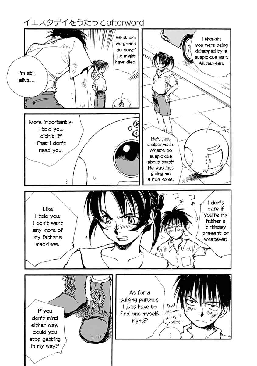 Page 29 Chapter 3 Yesterday wo Utatte afterword