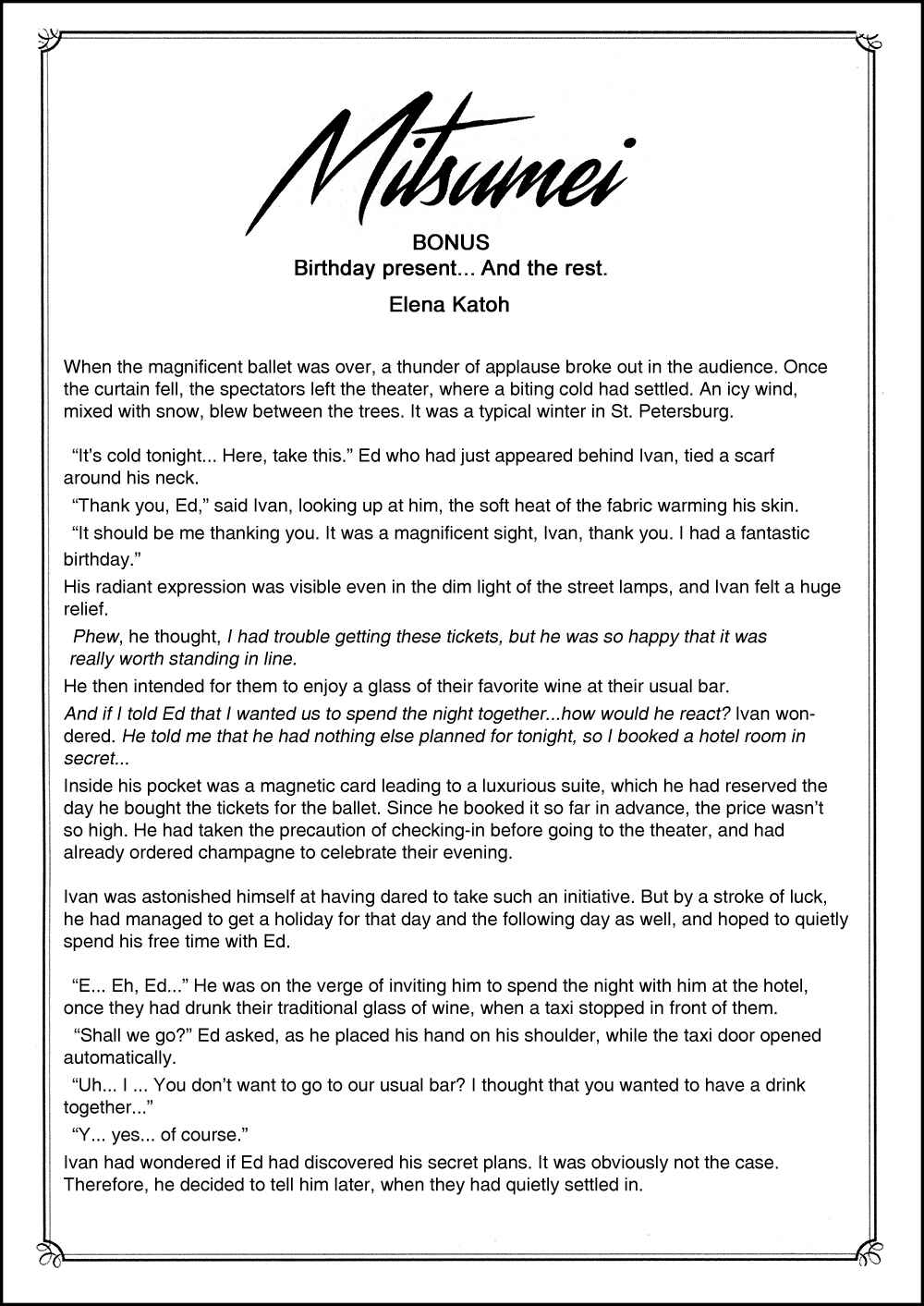 Page 10 Chapter 3.5 Mitsumei